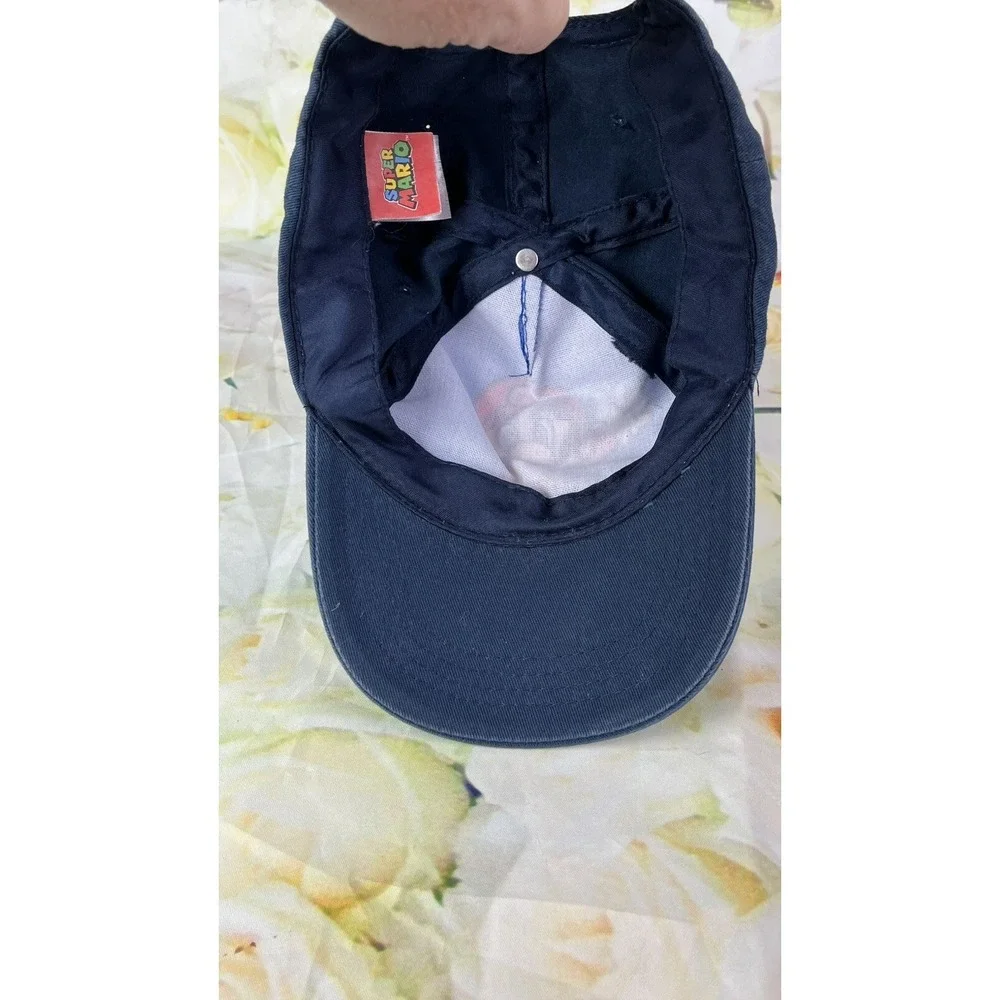 Nintendo Super Mario Bros Hat Youth Baseball Cap Hat Adjustable Snapback Blue